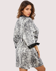 Snake Satin Robe