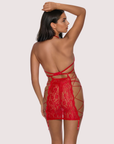 Sahara Strappy Chemise in Red