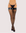Vinyl Fishnet Thigh Highs in Black