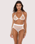 Desire Rhinestone Set in White