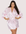 Satin Kimono Robe Curvy Fit in Pink