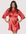 Satin Kimono Robe Curvy Fit in Red