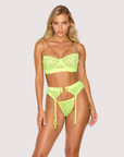 Sienna Chain Lace Bra Set in Yellow