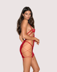 Sahara Strappy Chemise in Red